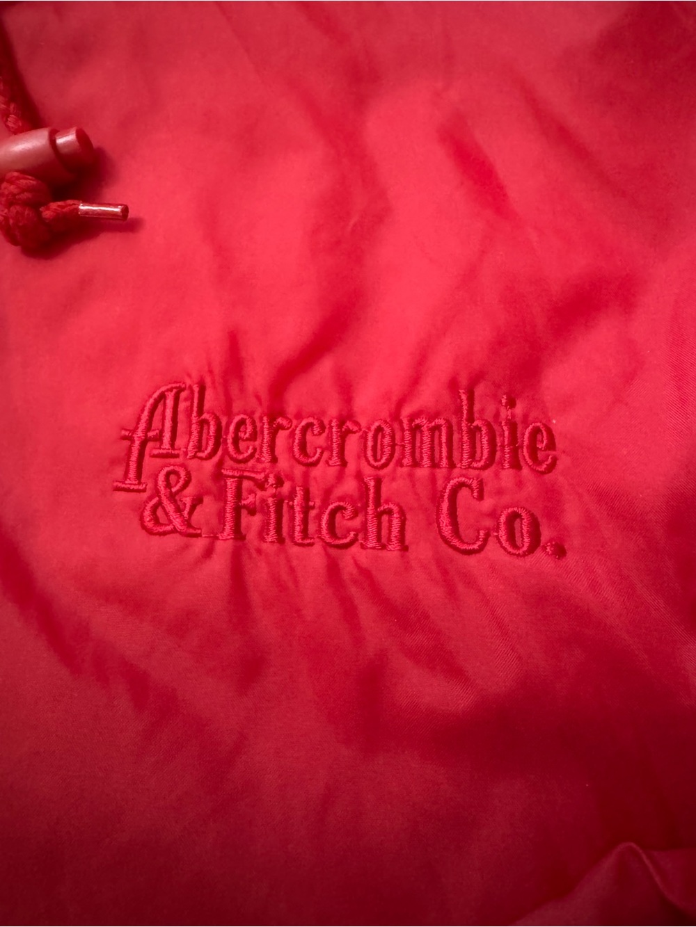 Vintage Abercrombie & Fitch Y2K Air Gear Track Jacket Men’s Sz L Red Logo - Picture 2 of 10
